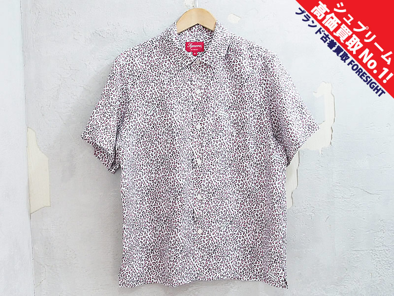 XL Supreme Leopard Silk S/S Shirt ピンク