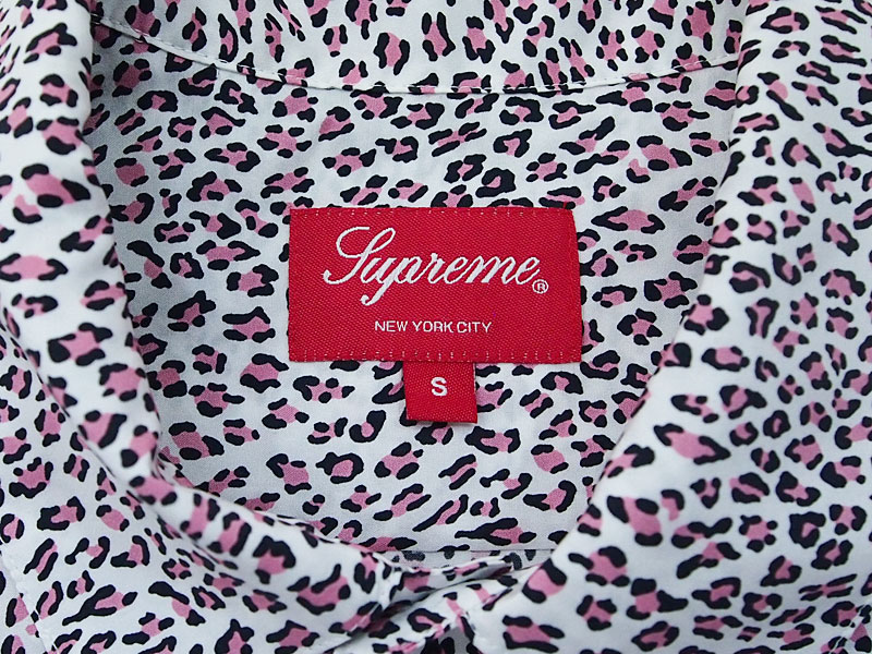 新品supreme21ss　leopardsilk s/s shirt