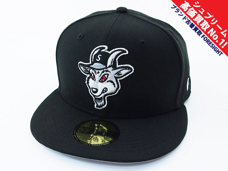 SUPREME シュプリーム 22AW Goat New Era ニューエラ ゴート ベースボールキャップ 帽子 ブラックポリエステル100%刺繍糸