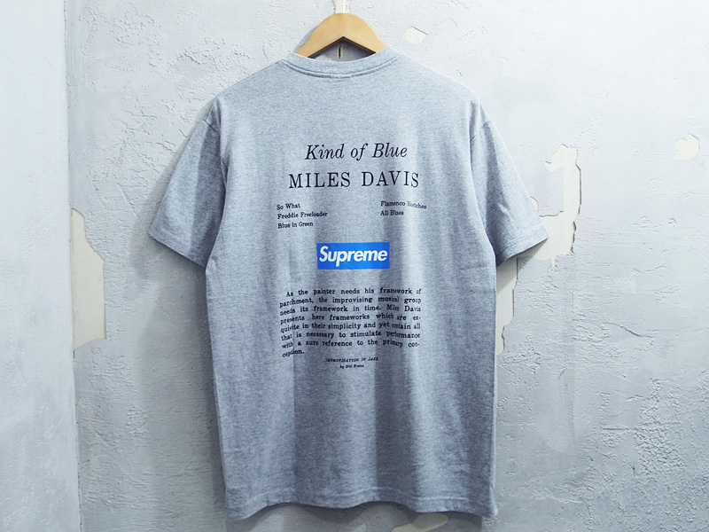 Supreme×Miles Davis 'Kind Of Blue Tee'Tシャツ マイルス デイヴィス 