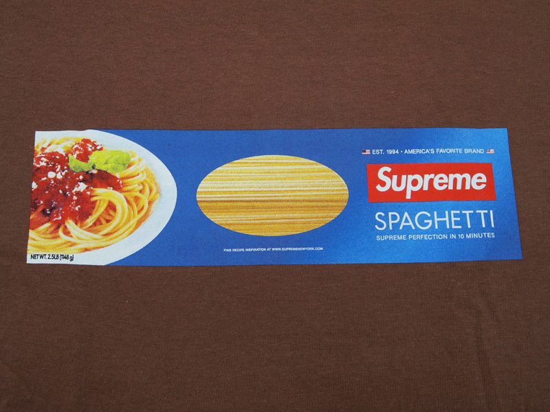 Supreme 'Spaghetti Tee'Tシャツ 茶 ブラウン Brown シュプリーム