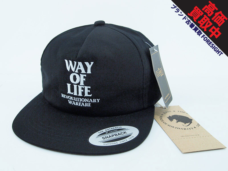 RATS 'EMBROIDERY CAP / WAY OF LIFE'キャップ スナップバック エン