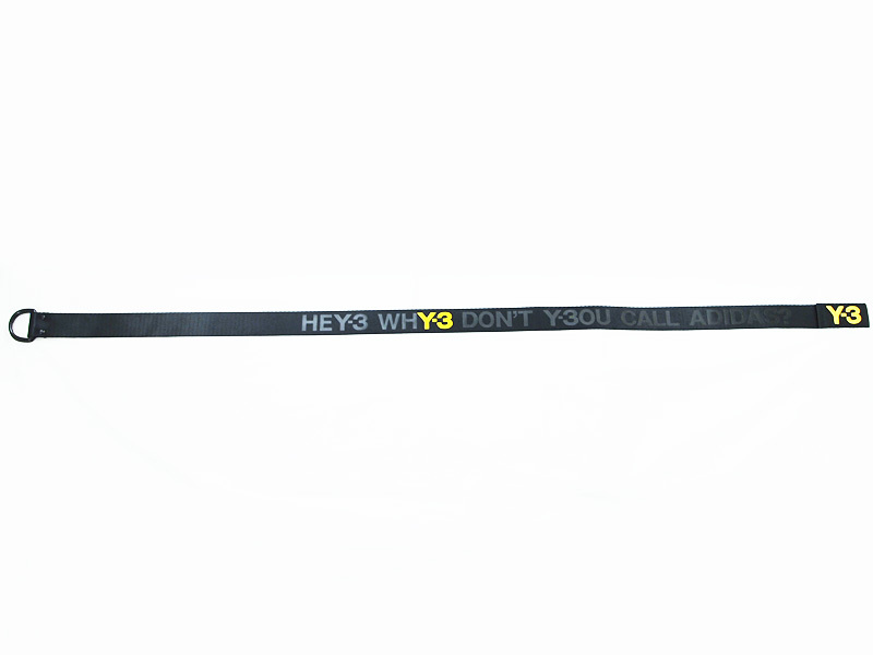 Y-3 (Yohji Yamamoto adidas) 'SLOGAN BELT'スローガン ベルト L 黒 ...