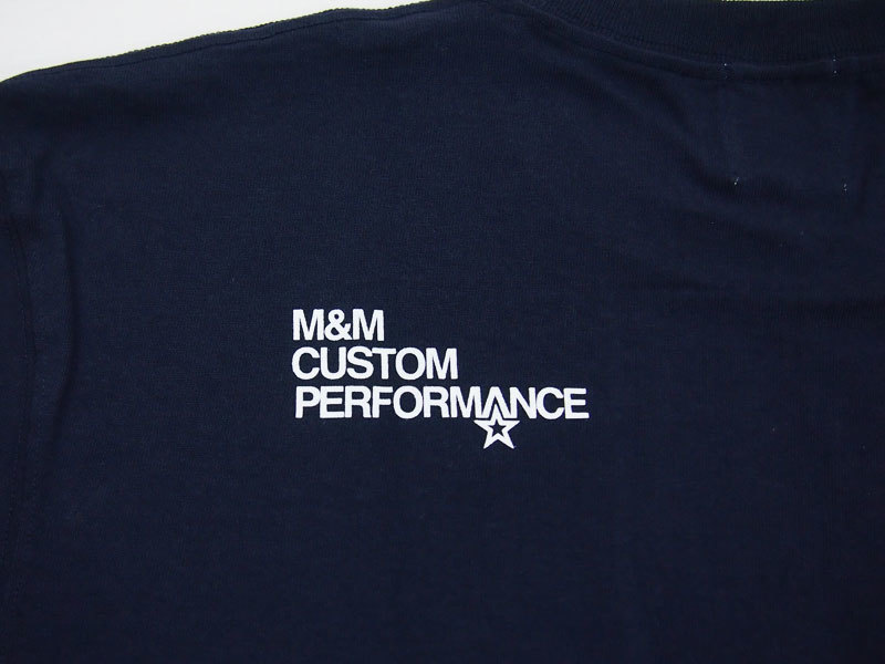 M&M CUSTOM PERFORMANCE Tシャツ サイズM ネイビー 紺色