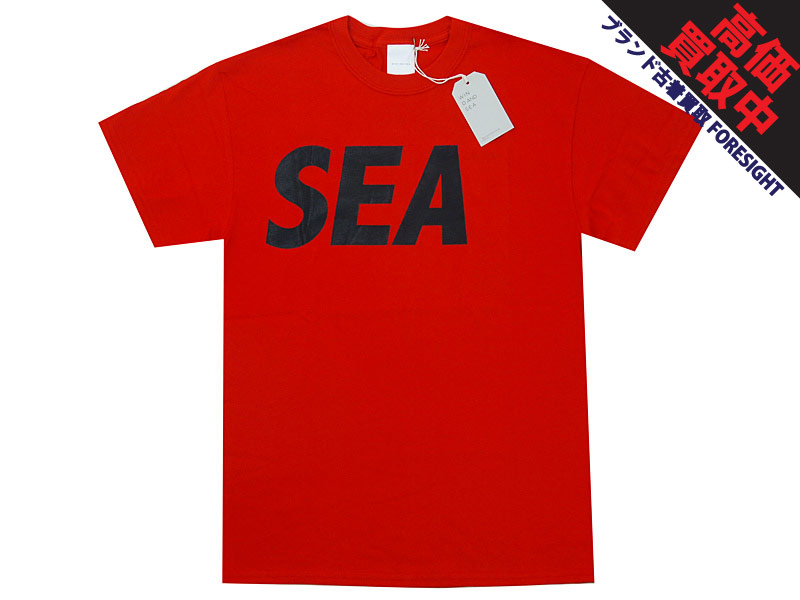 WIND AND SEA Tシャツ TEE WDS ロゴ 赤 レッド Red ウィンダンシー ...