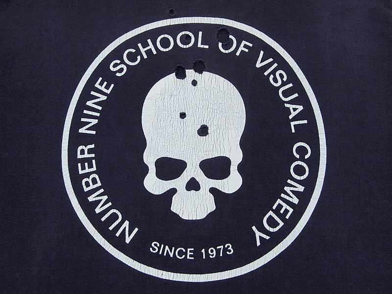 希少 01年オリジナル ナンバーナイン サイズ3 スカルTシャツ 五分袖 正規品Tシャツ/カットソー(半袖/袖なし)