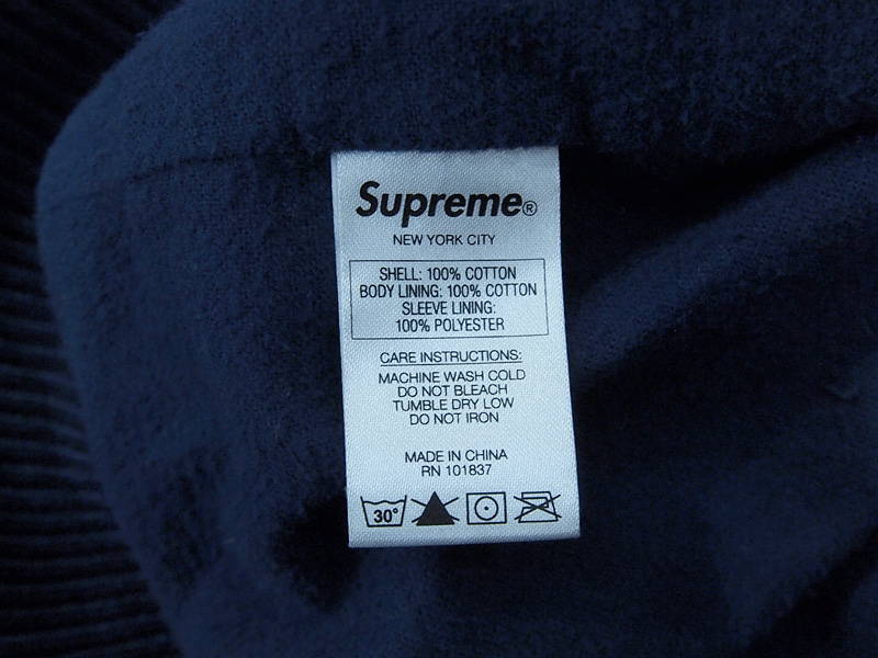 Supreme ‘Denim Twill Varsity Jacket’バーシティジャケット デニム ツイル スタジャン シュプリーム ダークブルー  dark blue M - ブランド古着の買取販売フォーサイト オンラインストア