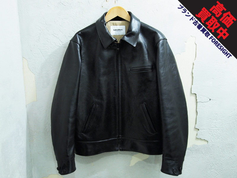 Subculture 'HORSE HIDE SPORTS LEATHER JACKET'ホースハイド スポーツ