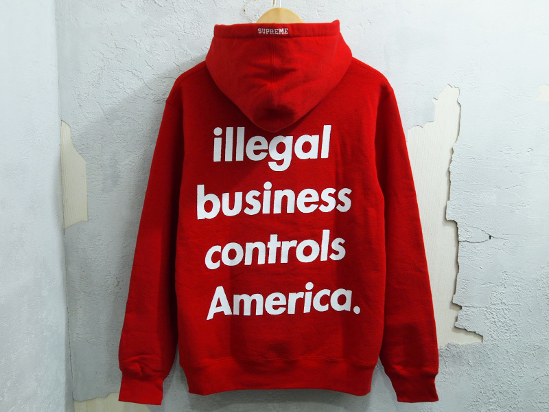 Supreme 'Illegal Business Hooded Sweatshirt'パーカー プルオーバー ...