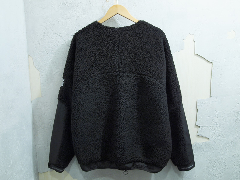 CAPTAINS HELM 'NO COLLAR BOA FLEECE JACKET'ノーカラー ボア
