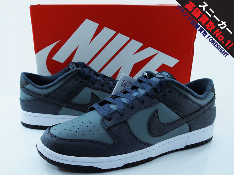 NIKE DUNK LOW RETRO PRM ダンク ロー MINERAL SLATE ARMORY NAVY US12 ...