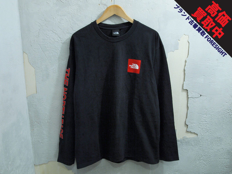 THE NORTH FACE 'L/S Square Logo Sleeve Tee'長袖 Tシャツ ロンT 