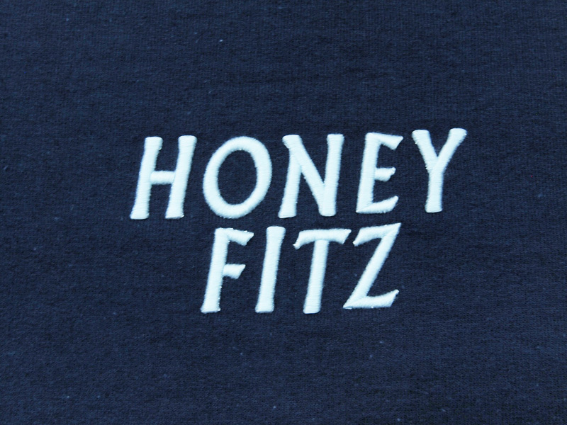 HONEY FITZ 'LOGO C/N SWEAT'クルーネック スウェット ロゴ L 紺