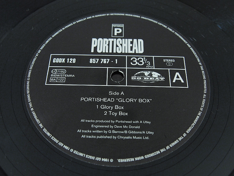 Portishead / Glory Box 12inch レコード ポーティスヘッド 1994年 Go