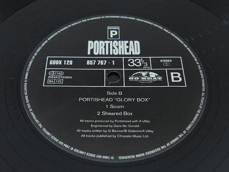 Portishead / Glory Box 12inch レコード ポーティスヘッド 1994年 Go