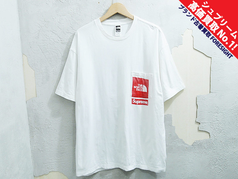 Supreme×THE NORTH FACE Printed Pocket Tee ポケット Tシャツ