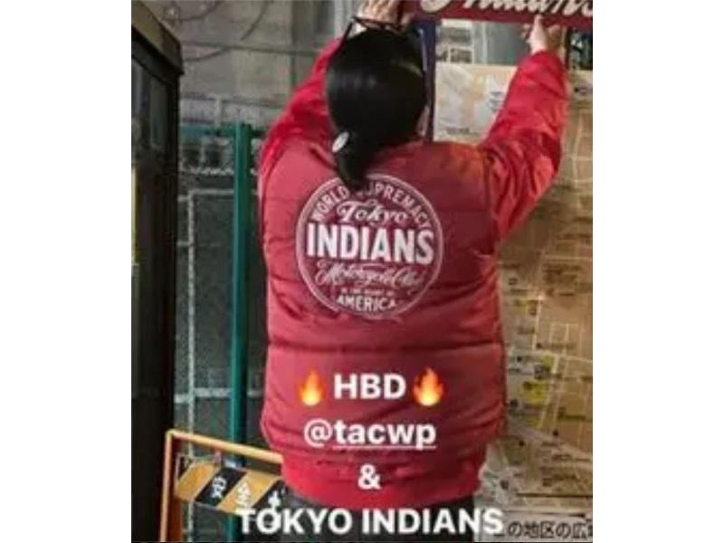 東京インディアンズ 'RACING VEST'レーシング ベスト ロゴ 赤 レッド ...