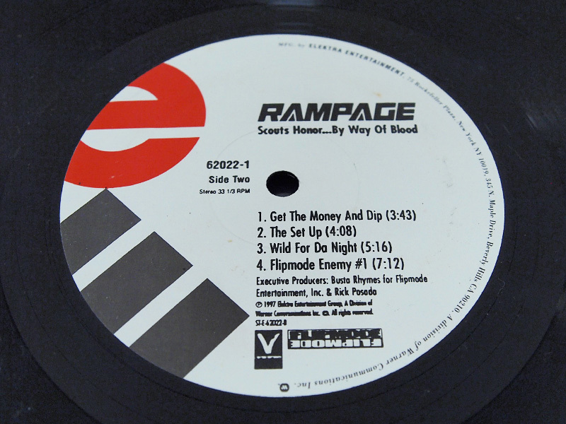 RAMPAGE / SCOUTS HONORBY WAY OF BLOOD 2LP 12inch レコード 2枚組