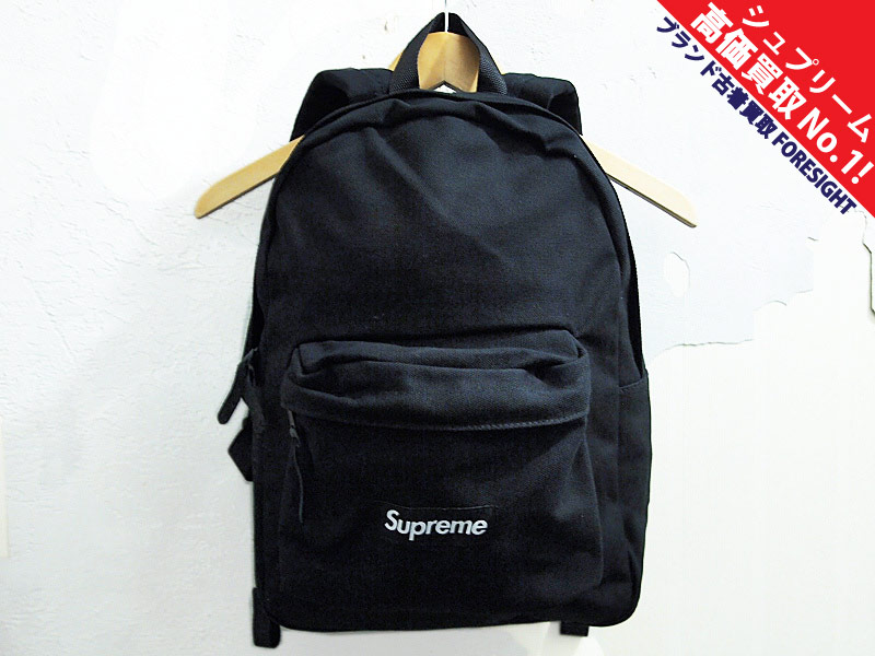 Supreme 'Canvas Backpack'キャンバス バックパック リュック 黒