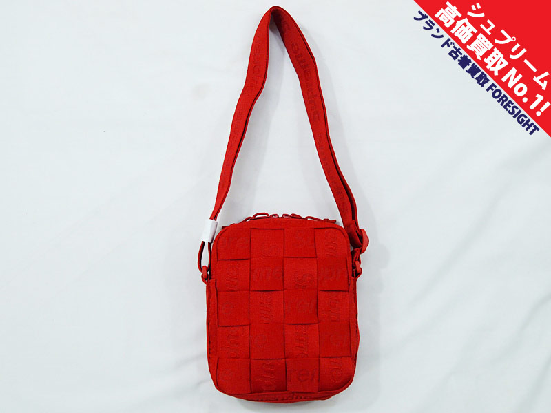 Supreme ‘Woven Shoulder Bag’ウーブン ショルダーバッグ ポーチ 赤 レッド Red シュプリーム -  ブランド古着の買取販売フォーサイト オンラインストア