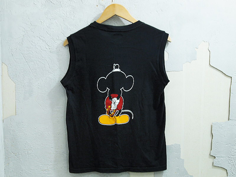 NUMBER(N)INE×Disney 'ミッキー マウス'ノースリーブ Tシャツ 2000年 