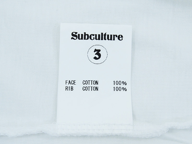 SC SubCulture 'POWER SKULL T-SHIRT'Tシャツ パワー スカル ロゴ 白