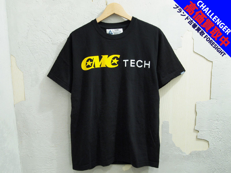 CHALLENGER 'CMC TECH TEE'Tシャツ ロゴ 黒 ブラック BLACK