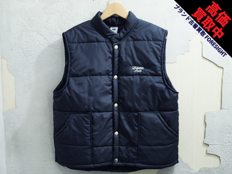 東京インディアンズ ‘R-Puffy Vest’レーシング パフィー ベスト ナイロン 紺 ネイビー NAVY TOKYO INDIANS TIMC  - ブランド古着の買取販売フォーサイト オンラインストア