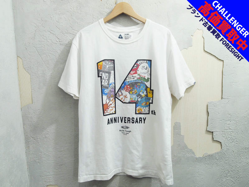 CHALLENGER 14周年記念 '14th TEE'Tシャツ ロゴ 白 ホワイト WHITE 