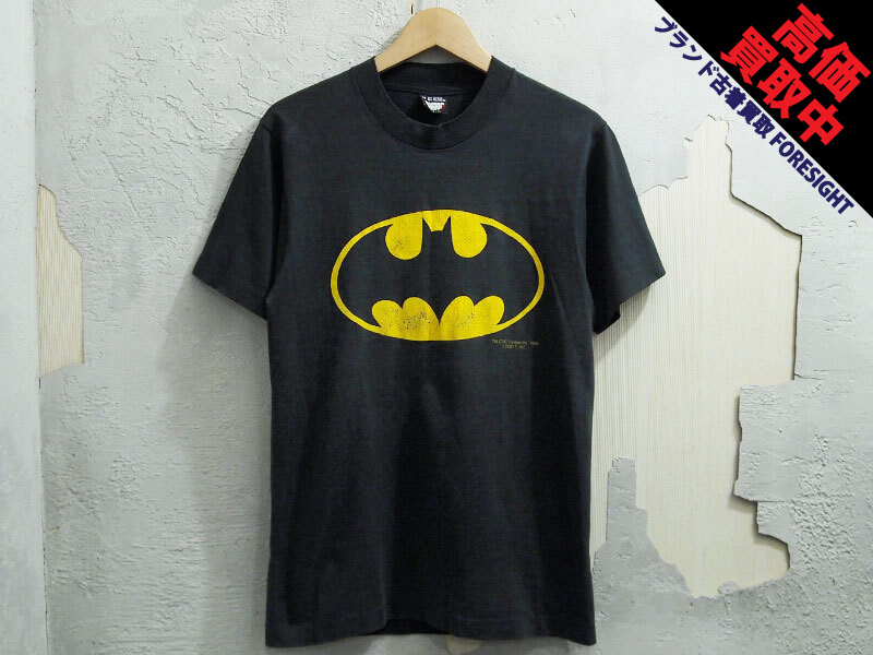 Vintage 1989年 BATMAN LOGO TEE Tシャツ バットマン DC COMICS 90s SCREEN STARS 黒 ブラック  M ヴィンテージ - ブランド古着の買取販売フォーサイト オンラインストア