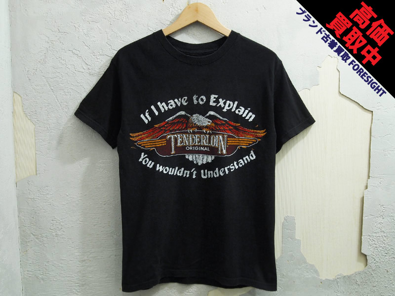 TENDERLOIN 'T-TEE 1'Tシャツ イーグル ORIGINAL ロゴ 黒 ブラック ...