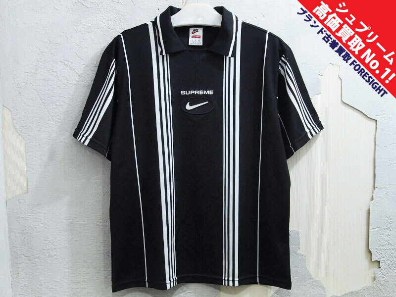Supreme × NIKE 'Jewel Stripe Soccer Jersey'サッカー ジャージ S