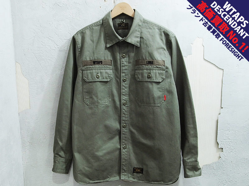 wtaps budsシャツ　オリーブドラブ　L WTAPS BUDS LS / SHIRT. オリーブ Lサイズ