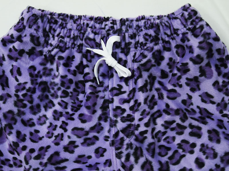 us三軒茶屋Fake Fur Leopard Easy Pants