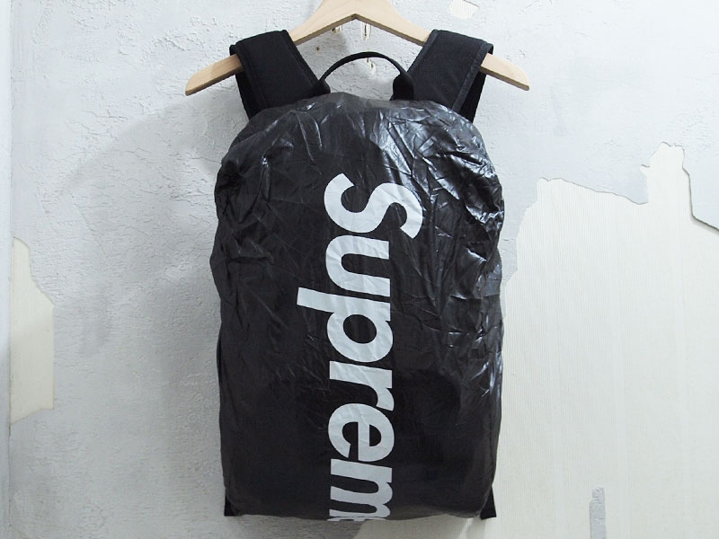Supreme 'Backpack'バックパック 15SS ロゴプリント リュック 黒