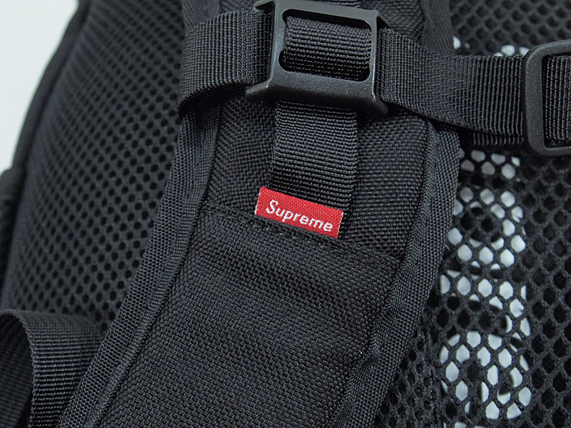 Supreme 'Backpack'バックパック 15SS ロゴプリント リュック 黒