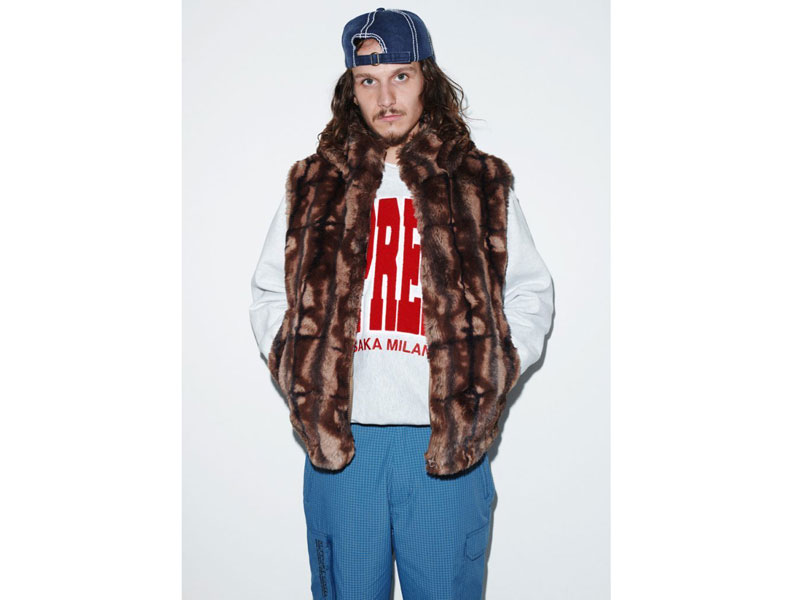 Supreme 'Faux Fur Hooded Vest'フォックス ファー フーデッド ベスト