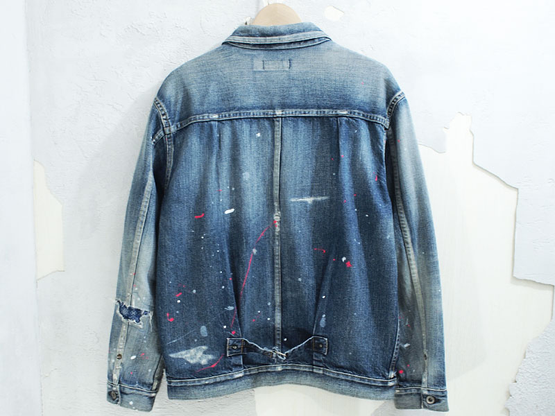 SEQUEL 'DENIM JACKET / DAMAGE'ダメージ ペンキ ペイント 加工 デニム
