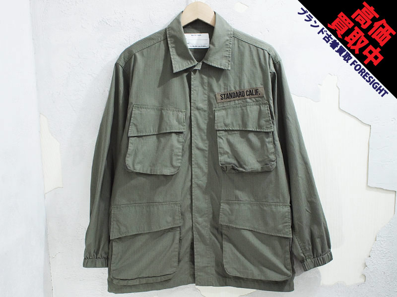 スタンダード カリフォルニア　JUNGLE FATIGUE JACKET STANDARD CALIFORNIA 'COOLMAX STRETCH RIPSTOP JUNGLE FATIGUE JACKET