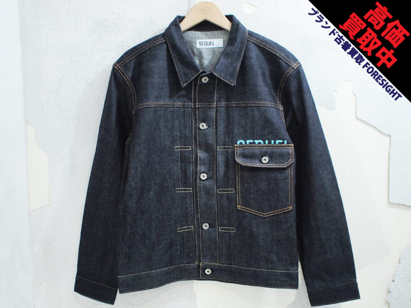 SEQUEL 'DENIM JACKET'デニム ジャケット S 1st T-BACK MINT BLUE