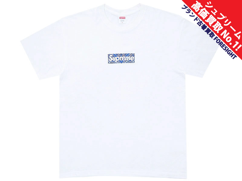 【新品•送込】Supreme Bandana Box Logo Tee 白 M SUPREME BANDANA BOX LOGO TEE WHITE L シュプリーム バンダナボックス