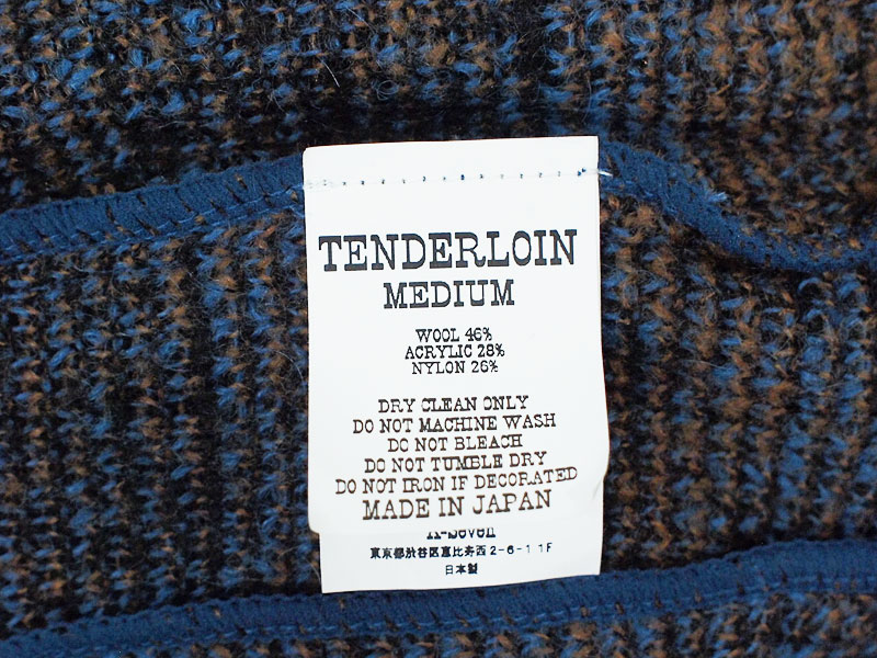 TENDERLOIN 'MOHAIR CARDIGAN G'モヘア カーディガン M テンダーロイン