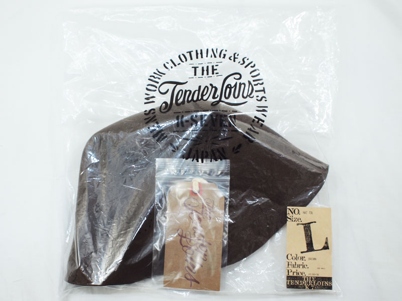 TENDERLOIN 'HAT TDL'フェルト ハット パンチングロゴ L