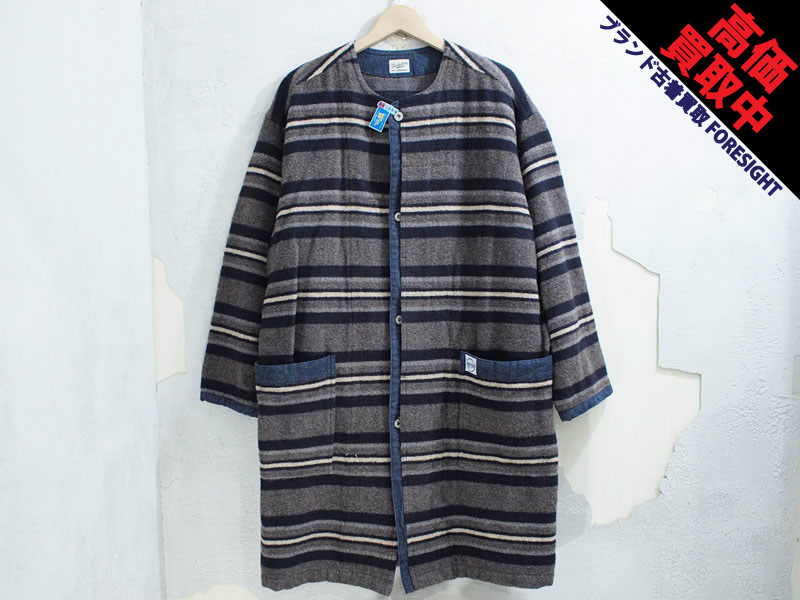 テンダーロイン　ブランケットコート　ウール　デニム　blanket coat テンダーロイン DENIM BLANKET ZIP UP JKT M TENDERLOIN